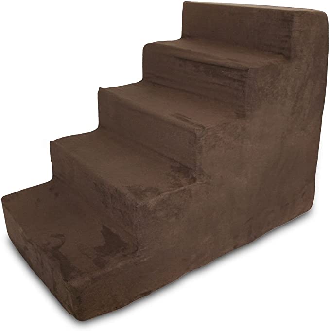 Brand Best Pet Supplies Material Foam stairs, Foam and ultra-soft fleece fabric, Carpet Color Dark Brown Item Dimensions LxWxH 30 x 23 x 15 inches Target Species Dog