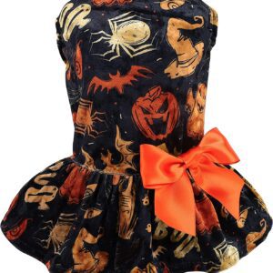 Halloween Dog Velvet Clothes