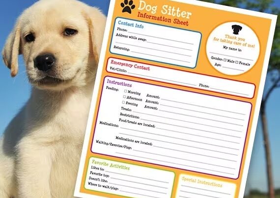 pet information sheet